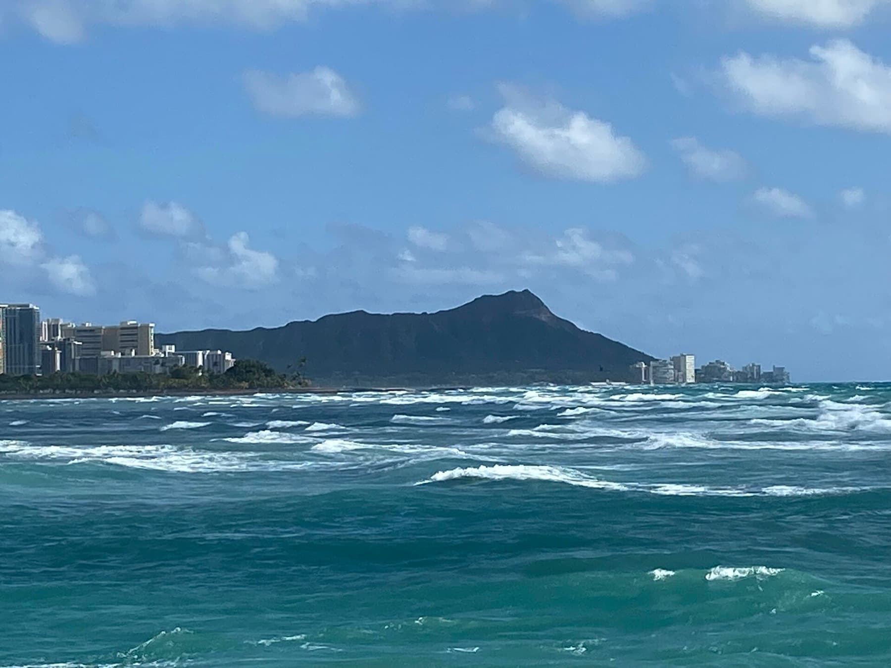 Diamond Head from the south shore