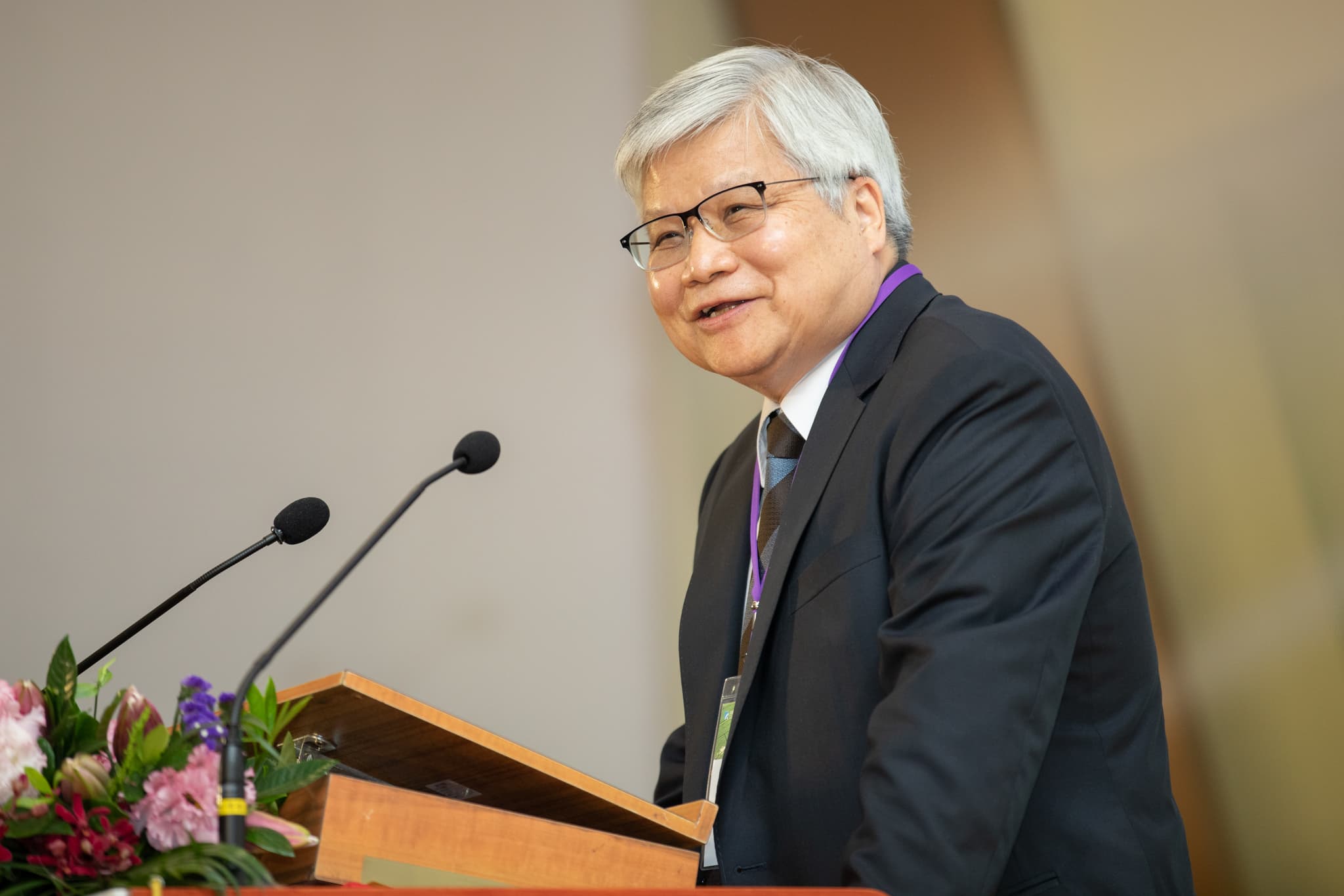 TSMC chief executive C.C. Wei speaking at Taiwan’s Industrial Technology Research Institute fellow ceremony in 2020