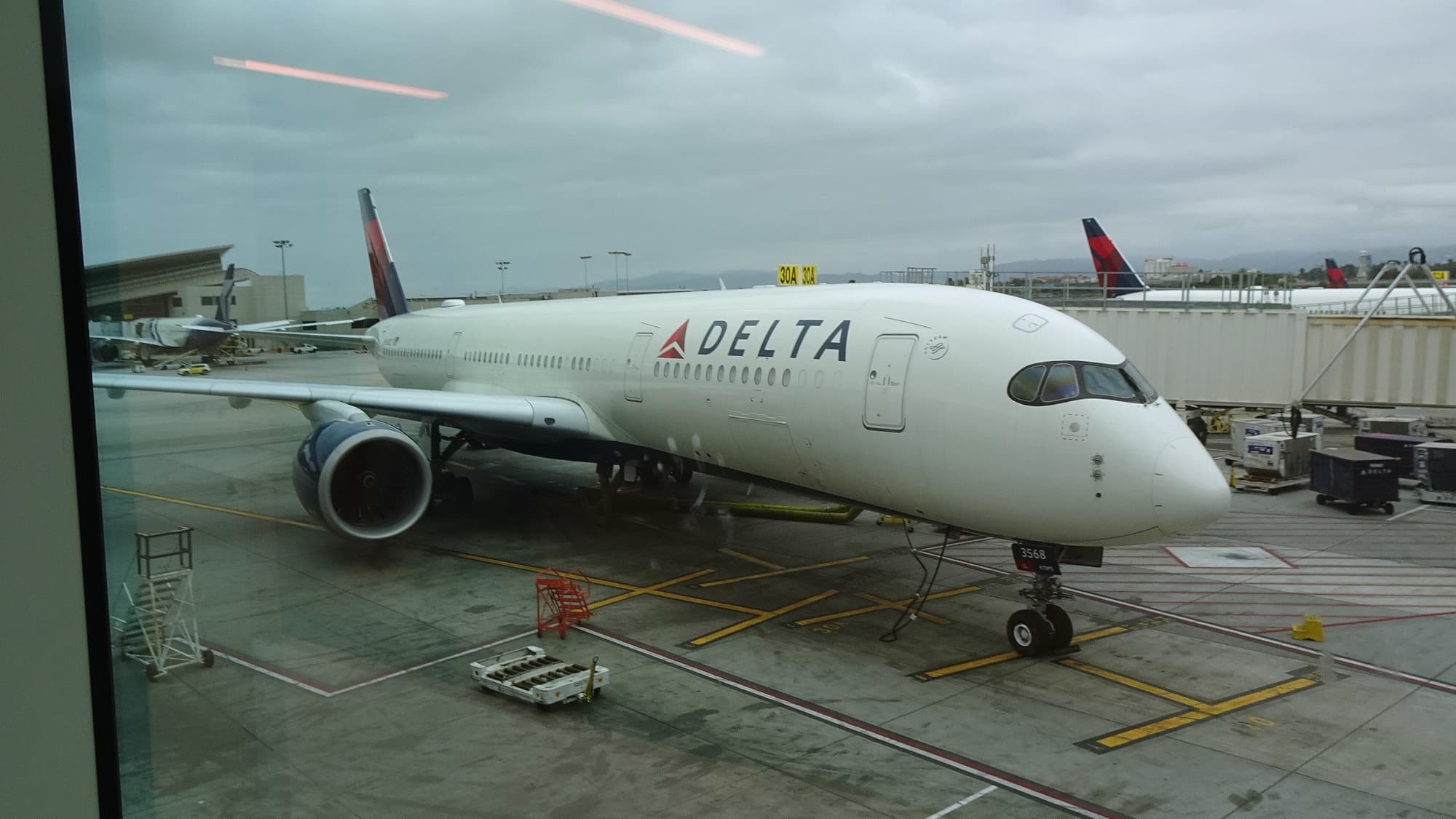 Delta Airbus A350 parked at Los Angeles International Airport — Delta Plans to Challenge Philippine Airlines on Los Angeles–Manila in 2027
