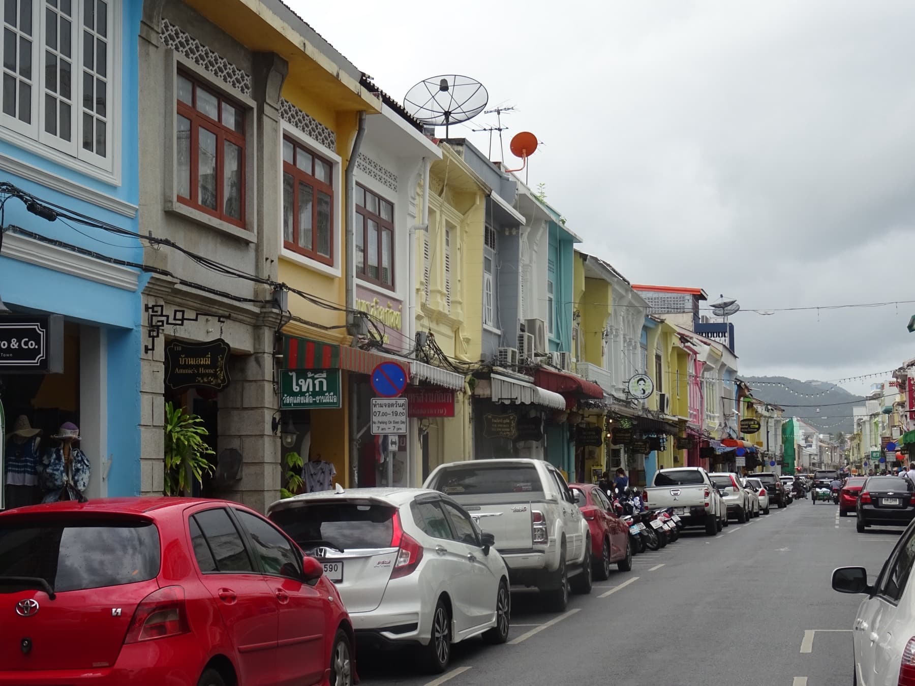 Sino-Portuguese shop houses along Thalang Road in Old Phuket Town