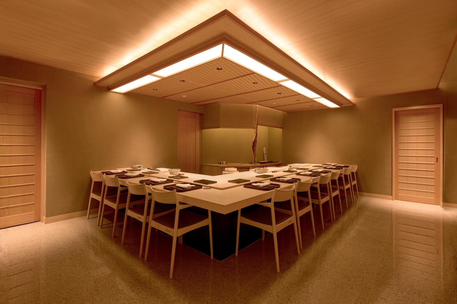 Interior of Sushi Ryujiro’s new 10-seat counter at The Capitol Kempinski Hotel Singapore — Sushi Ryujiro Returns to Singapore, Inside The Capitol Kempinski