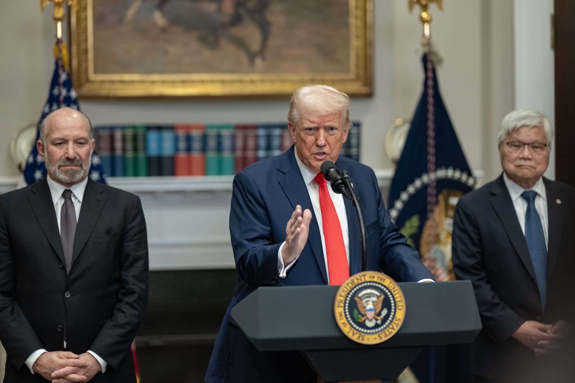 President Donald J. Trump makes a Taiwan Semiconductor investment announcement, March 3, 2025, in the Roosevelt Room of the White House — TSMC’s $265 Billion Arizona Bet Is Really About Packaging the AI Boom