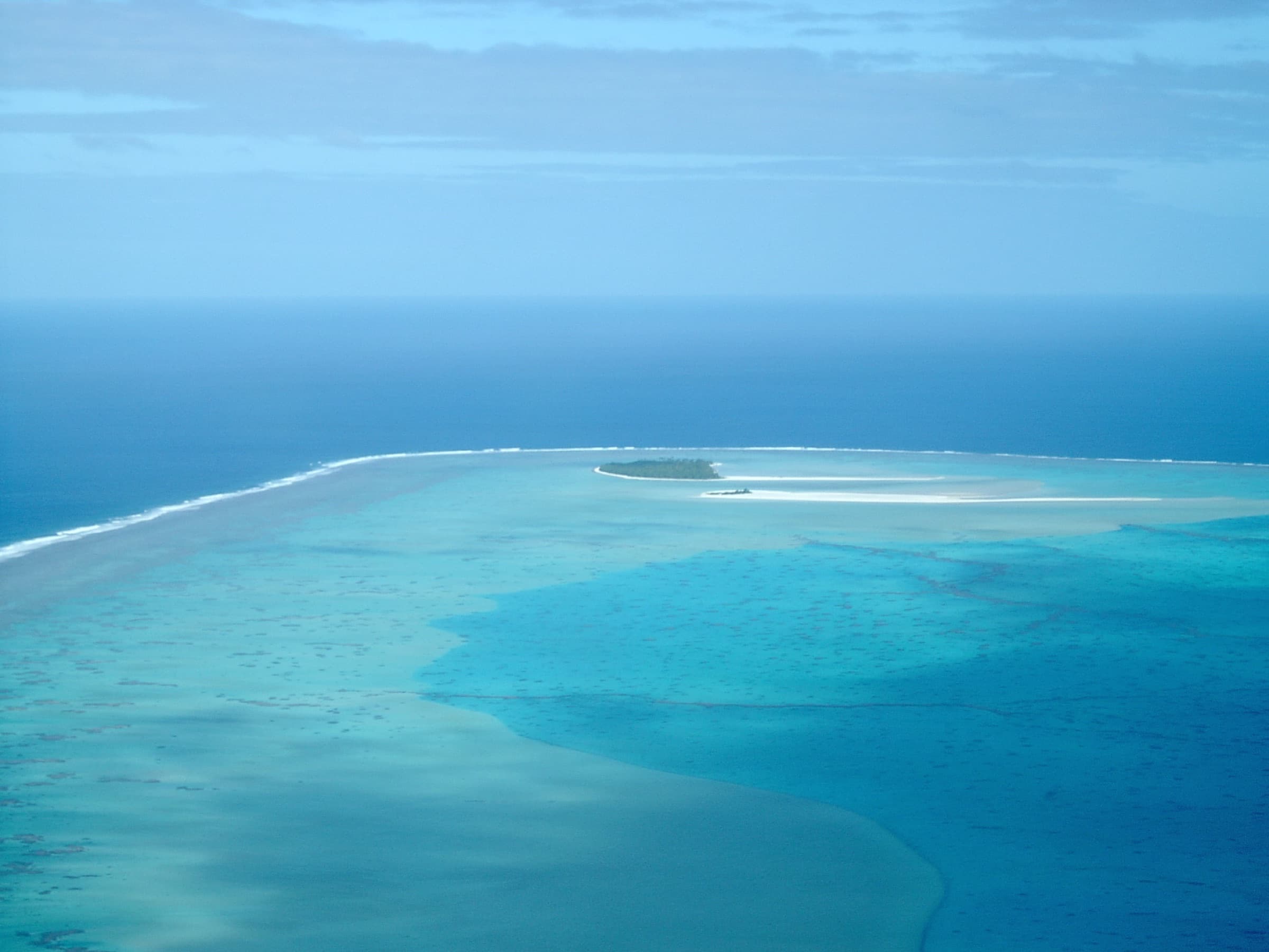 Maina Island in Aitutaki Lagoon, Cook Islands