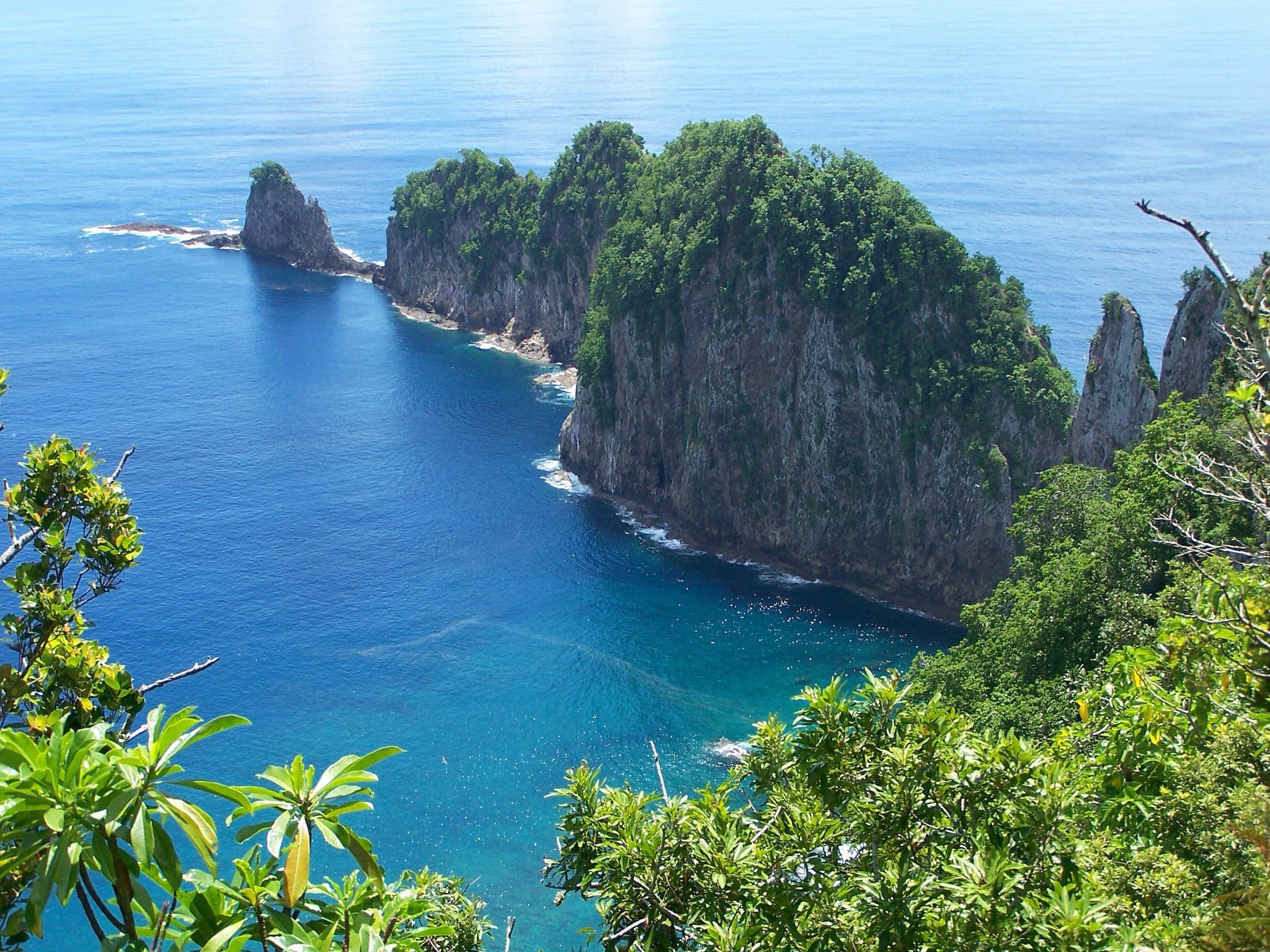 Pola Islands sea stacks off Tutuila, National Park of American Samoa