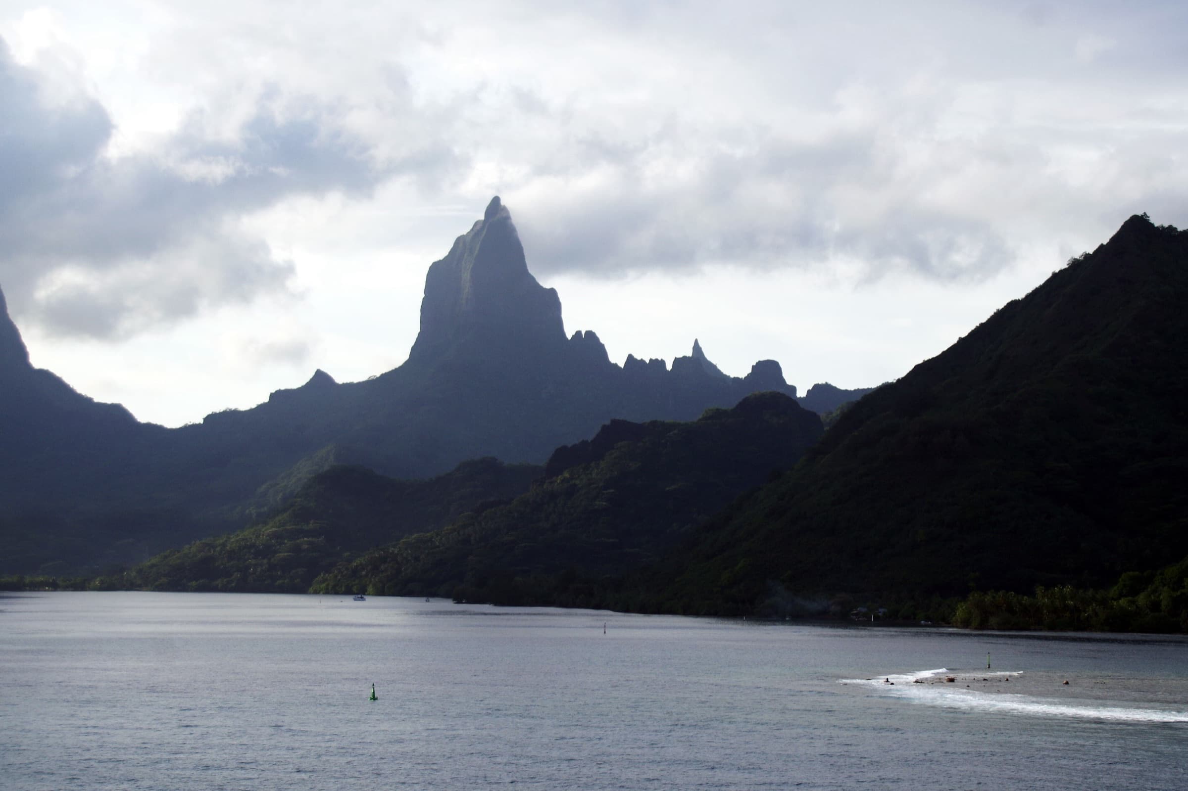 Mount Tohiea rising above Moorea