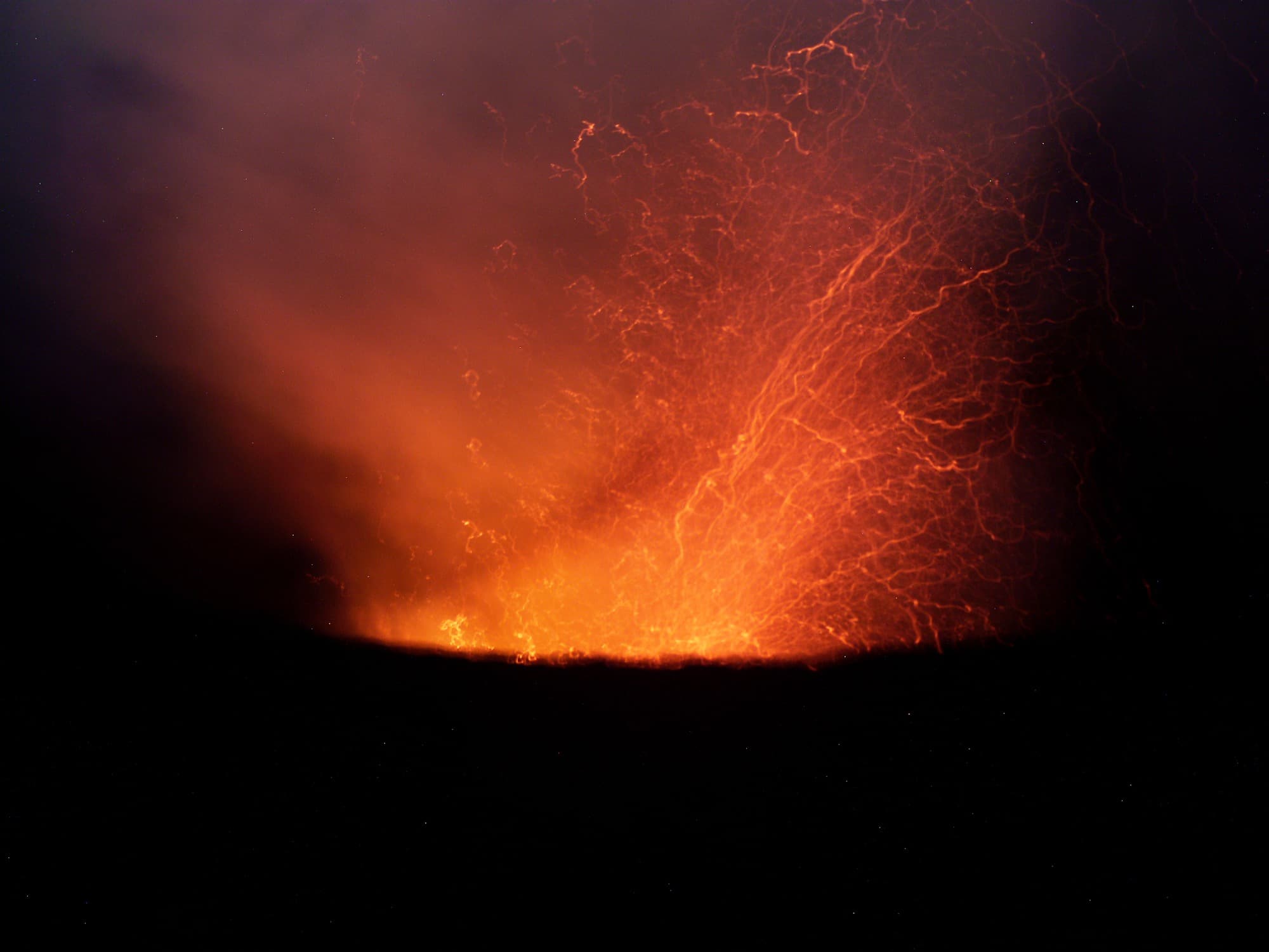 Mount Yasur volcano cone on Tanna, Vanuatu