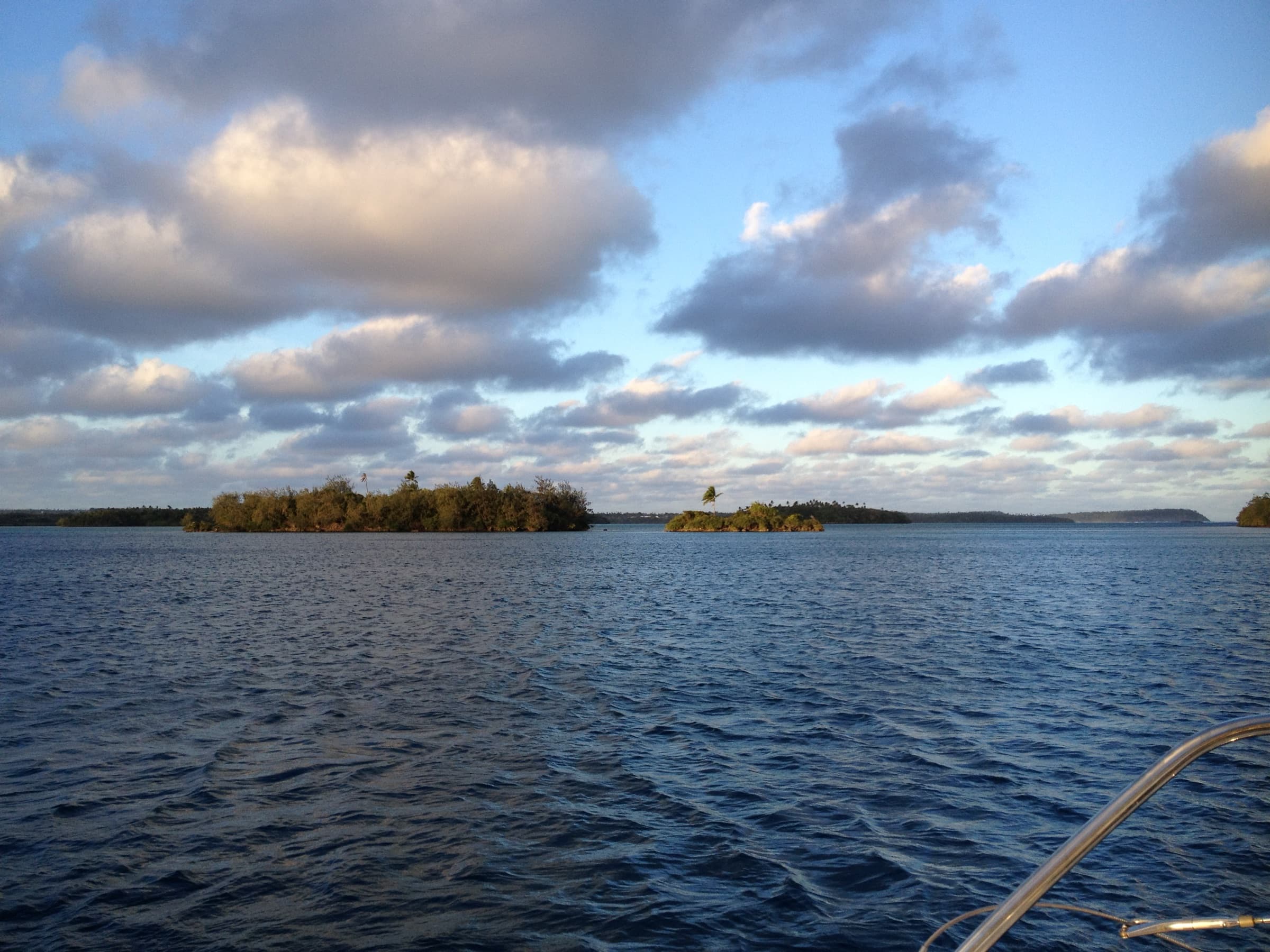 Approach to Neiafu harbour through Vavaʻu’s eastern bay, Tonga